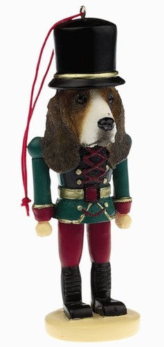 Raining Cats and Dogs | Basset Hound Nutcracker Christmas Ornament