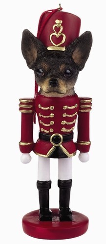 Raining Cats and Dogs | Chihuahua Black and White Nutcracker Christmas Ornament