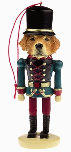 Raining Cats and Dogs | Golden Retriever Nutcracker Christmas Ornament