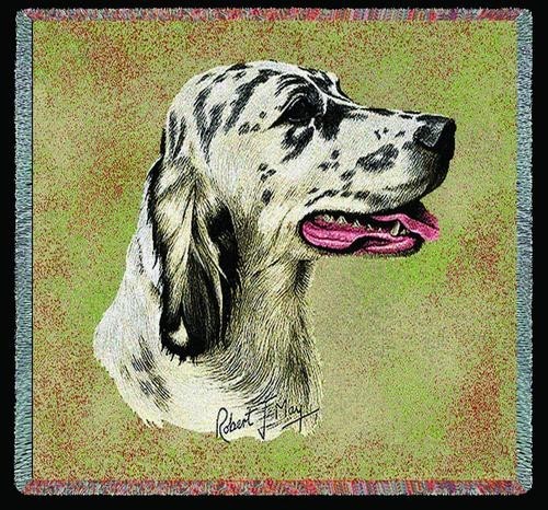 Raining Cats and Dogs | English Setter Blue Belton Throw