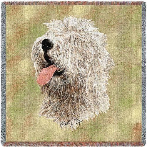 Raining Cats and Dogs | Old English Sheepdog Throw