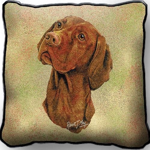 Raining Cats and Dogs | Vizsla Tapestry Pillow, Made in the USA