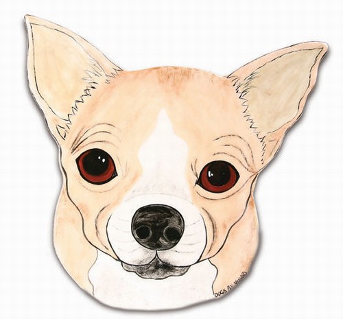 Raining Cats and Dogs | Chihuahua Decorator Plate, Now on Sale!
