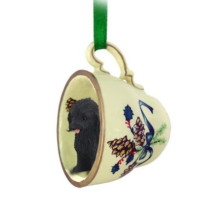Raining Cats and Dogs | Cockapoo Teacup Holiday Ornament