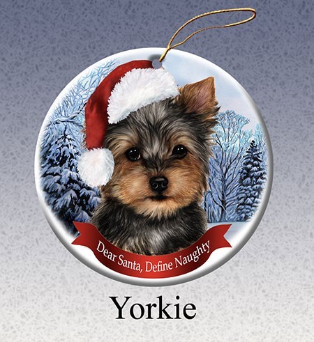 Raining Cats and Dogs | Yorkshire Terrier Christmas Ornament