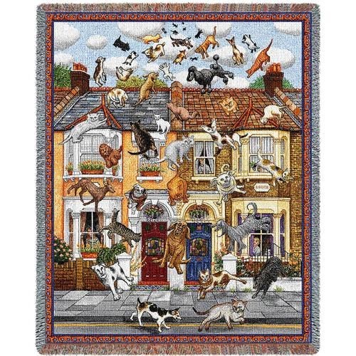 Raining Cats and Dogs | Raining cats and Dogs  Throw Blanket, Woven in the USA