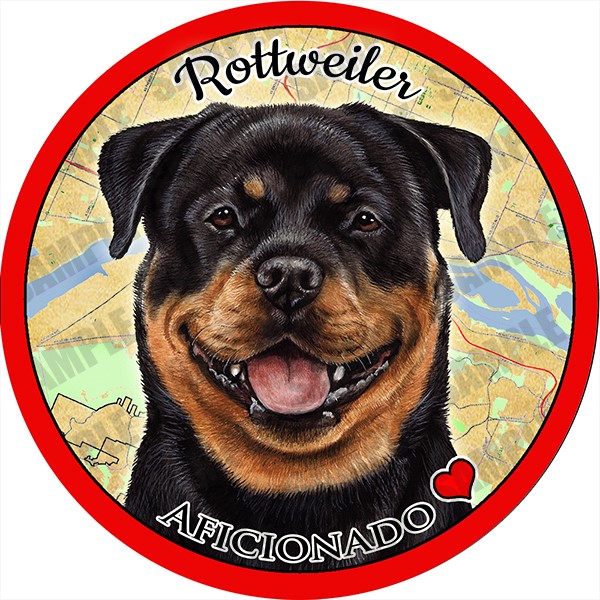 Raining Cats and Dogs | Rottweiler Dog Car Coaster Buddy