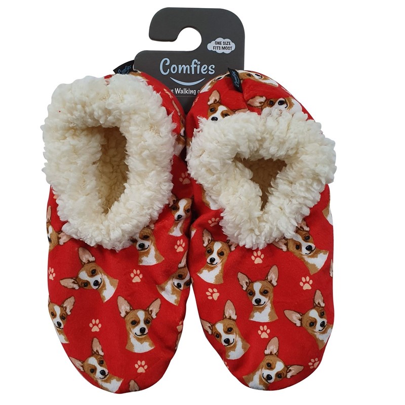 Raining Cats and Dogs | Fawn Chihuahua Comfies Slippers