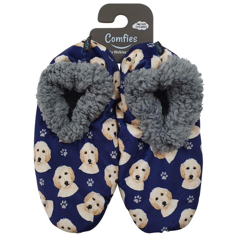 Raining Cats and Dogs |Goldendoodle Comfies Slippers