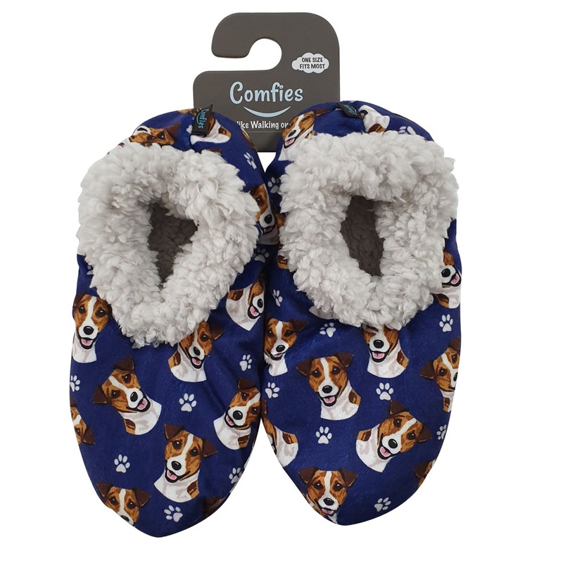 Raining Cats and Dogs |Jack Russell Comfies Slippers