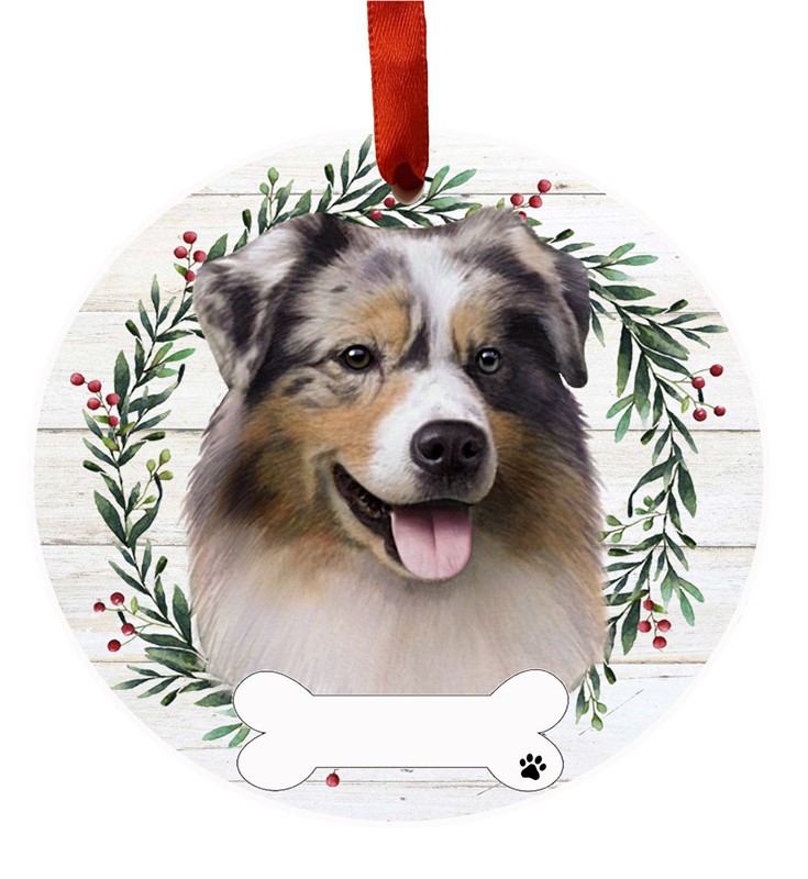 Raining Cats and Dogs |Australian Shepherd Dog Christmas Ornament