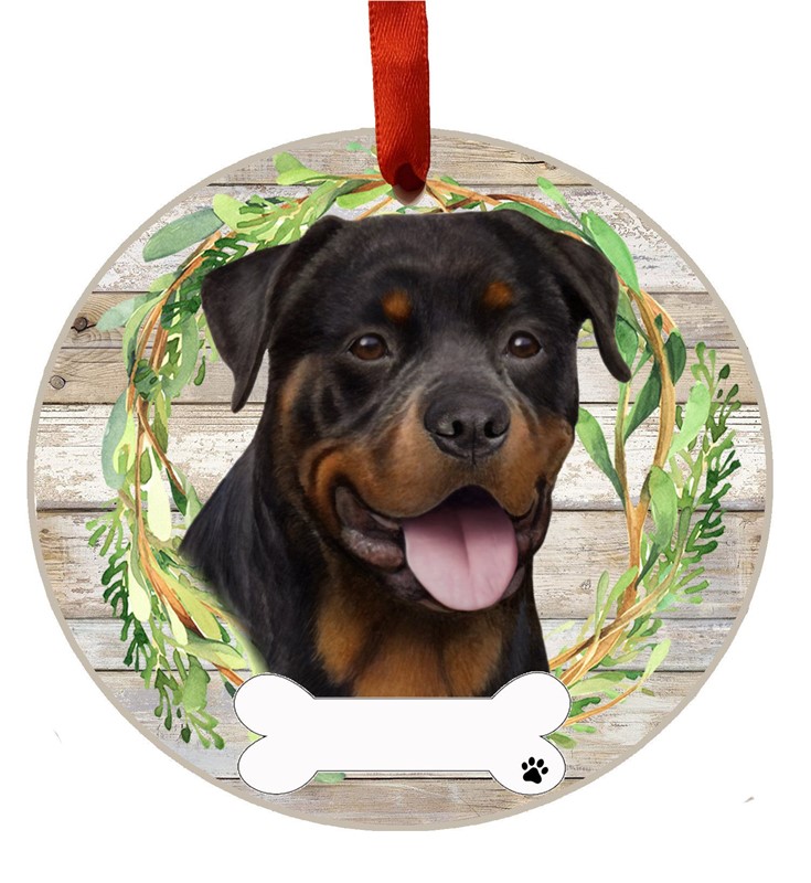 Raining Cats and Dogs |Rottweiler Christmas Ornament