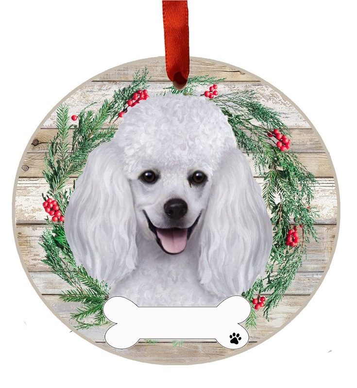 Raining Cats and Dogs | Poodle Christmas Ornament