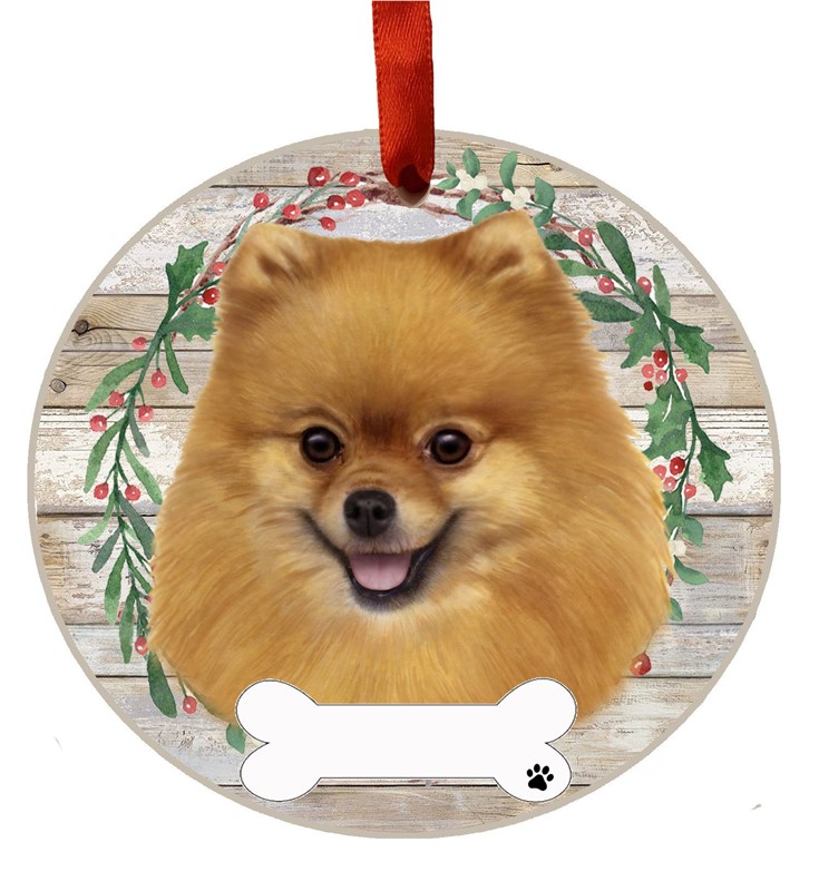Raining Cats and Dogs | Pomeranian Christmas Ornament