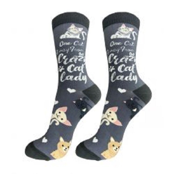 Raining Cats and Dogs | I Love My Cat Happy Tails Socks
