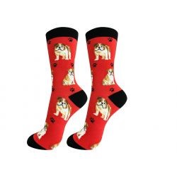 Raining Cats and Dogs | Bulldog Happy Tails Socks for the Pet Lover