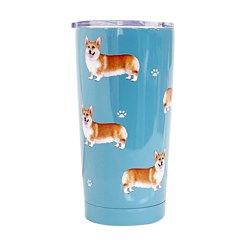 Raining Cats and Dogs | Welsh Corgi Dog Insulated Serengeti Tumbler