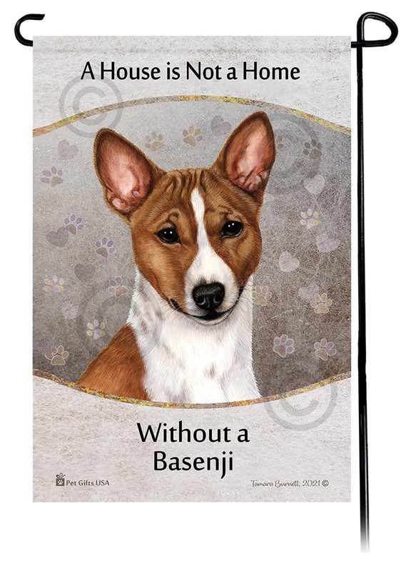 Raining Cats and Dogs | Basenji House is Not a Home Garden Flag