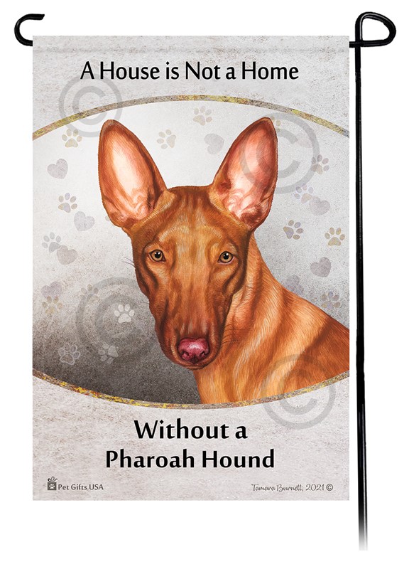 Raining Cats and Dogs | Pharoah Hound House is Not a Home Garden Flag