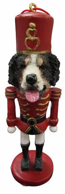 Raining Cats and Dogs | Bernese Mountain Dog Nutcracker Christmas Ornament
