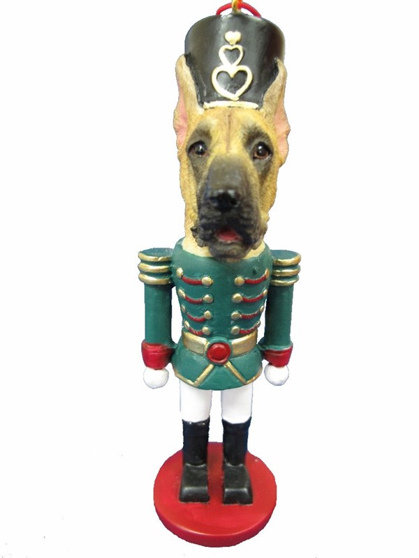 Raining Cats and Dogs | Great Dane Fawn Nutcracker Christmas Ornament