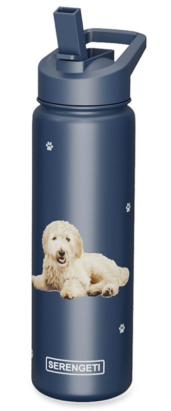 Raining Cats and Dogs |Goldendoodle Serengeti Insulated Water Bottle