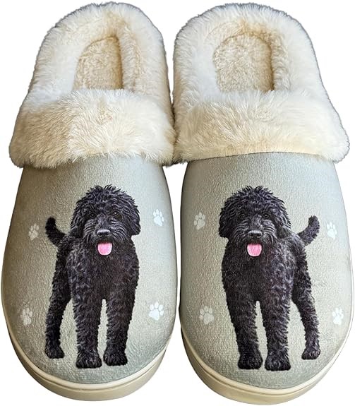 Raining Cats and Dogs | Labradoodle Snuggs Hard Sole Slippers