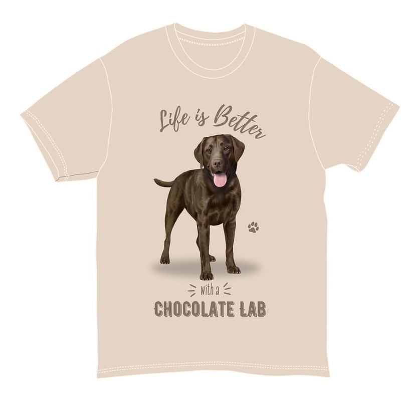 Raining Cats and Dogs | Life is Better with a Chocolate Labrador Retriever T-Shirt