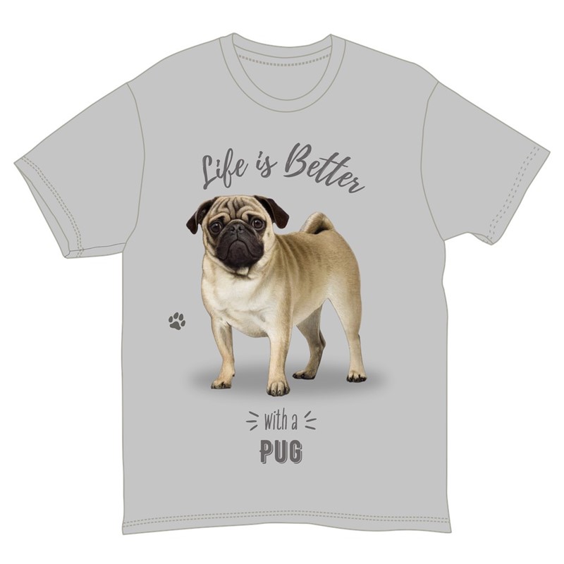 Raining Cats and Dogs | Life is Better with a Pug T-Shirt