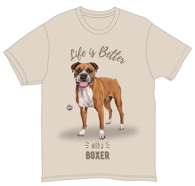 Raining Cats and Dogs | Life is Better with a Boxer T-Shirt