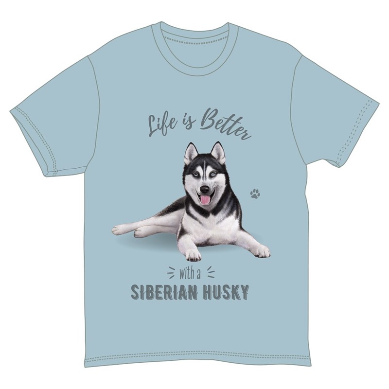 Raining Cats and Dogs | Life is Better with a Siberian Husky T-Shirt