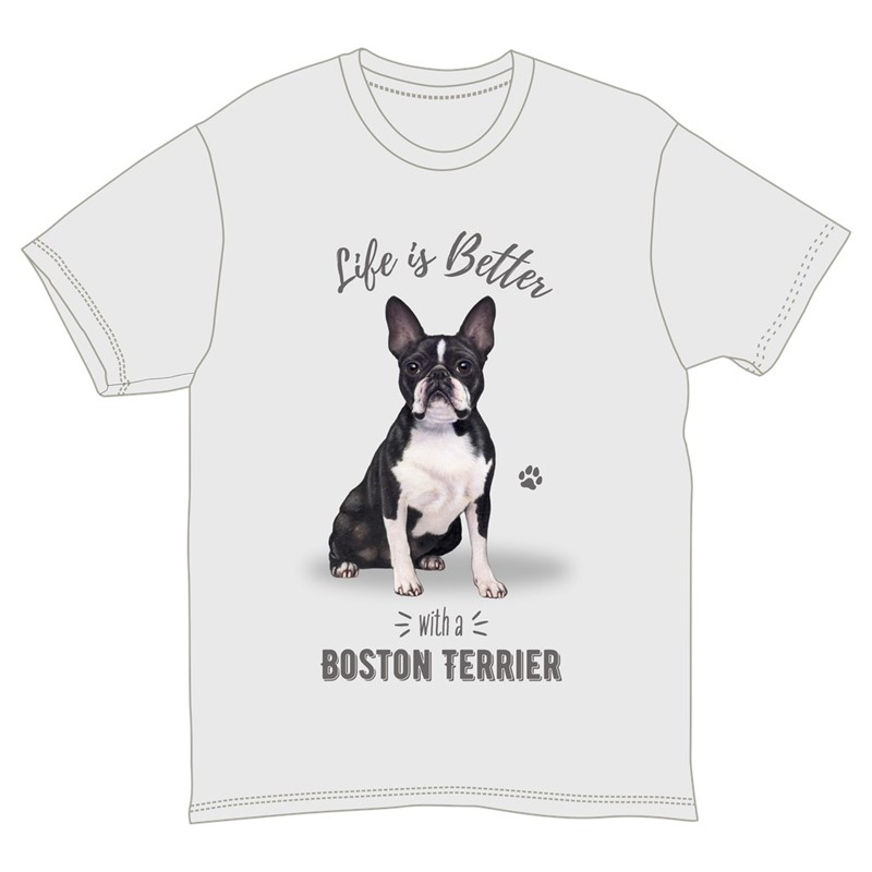 Raining Cats and Dogs | Life is Better with a Boston Terrier T-Shirt