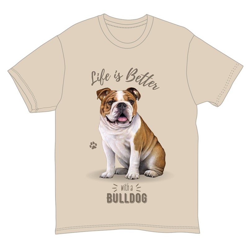Raining Cats and Dogs |Life is Better Bulldog T-Shirts