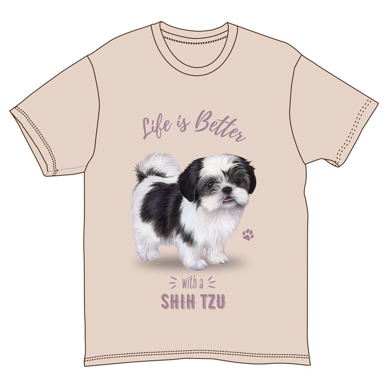 Raining Cats and Dogs | Life is Better with a Shih Tzu T-Shirt