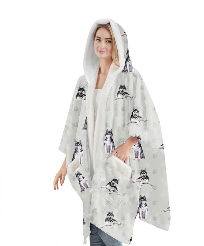 Raining Cats and Dogs | Shih Tzu Black, Snuggs Blanket Hoodie