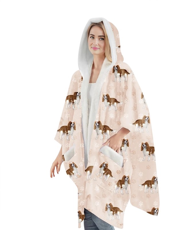 Raining Cats and Dogs | Cavalier King Charles Snuggs Blanket Hoodie