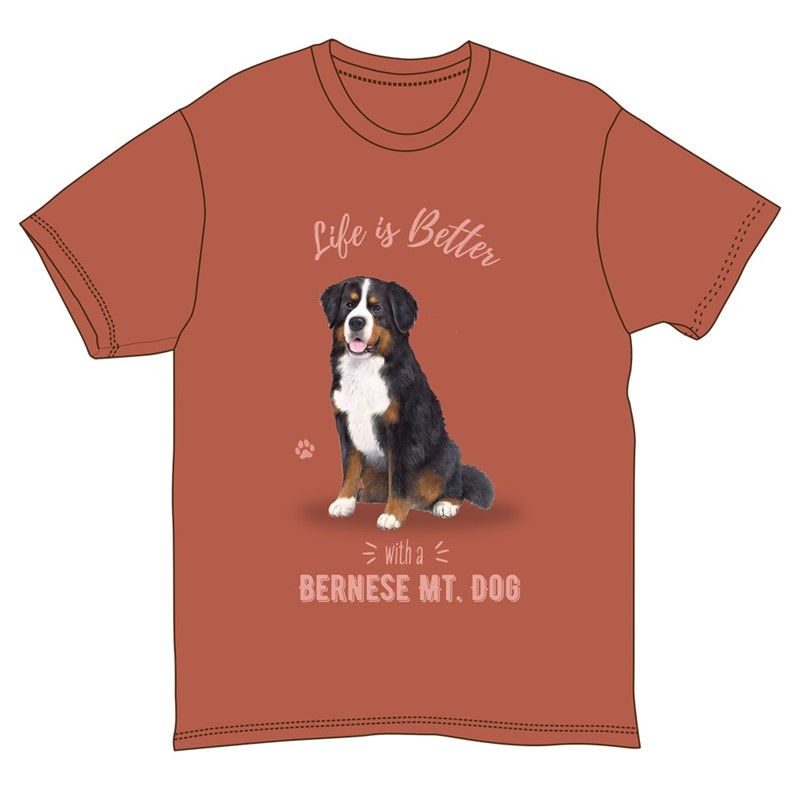 Raining Cats and Dogs |Life is Better Bernese Mountain Dog T-Shirts