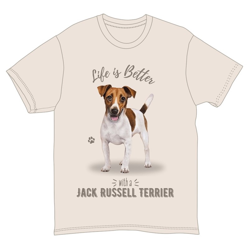 Raining Cats and Dogs |Life is Better Jack Russell Terrier T-Shirts