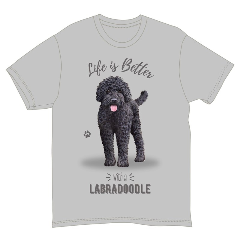 Raining Cats and Dogs |Life is Better Labradoodle T-Shirts