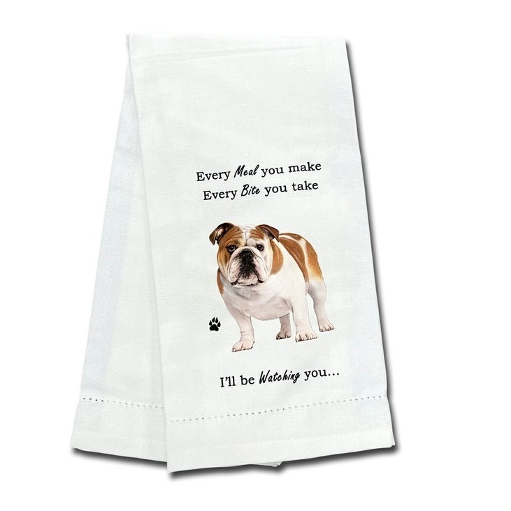 Raining Cats and Dogs | Bulldog Kitchen Towel, I'll Be Watching You