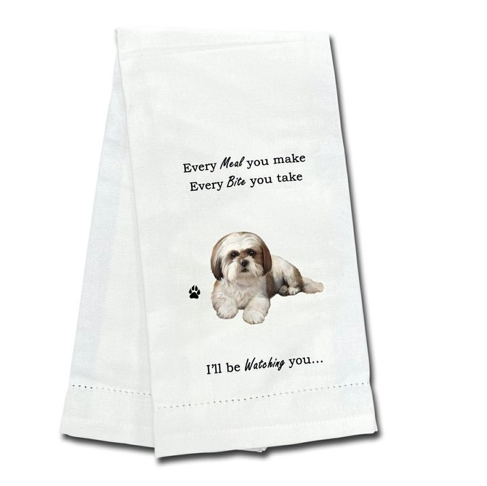 Raining Cats and Dogs | Shih Tzu-Tan Kitchen Towel, I'll Be Watching You