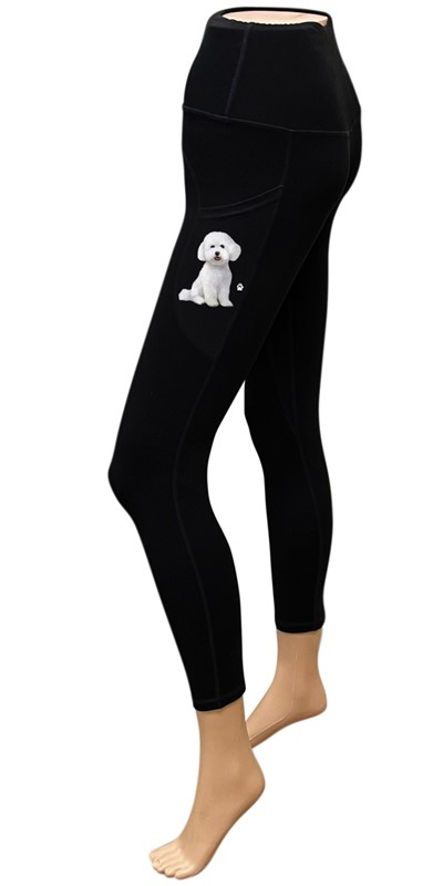 Raining Cats and Dogs |Bichon Frise Yoga Leggings for Pet Lovers