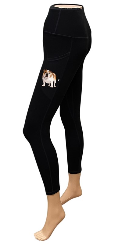 Raining Cats and Dogs |Bulldog Yoga Leggings for Pet Lovers
