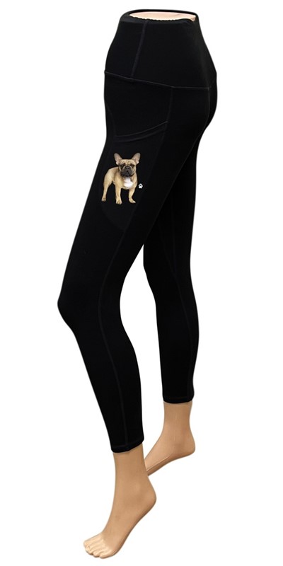 Raining Cats and Dogs |French Bulldog Yoga Leggings for Pet Lovers