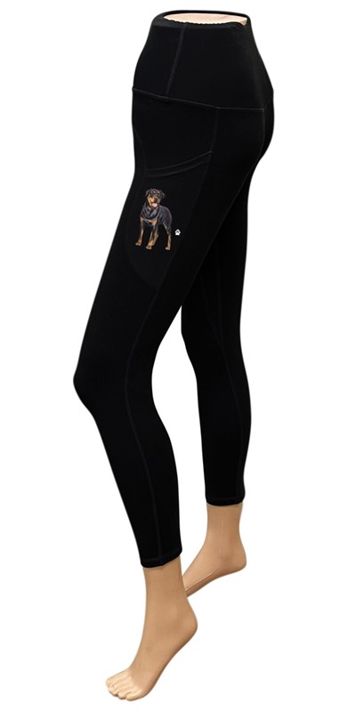 Raining Cats and Dogs |Rottweiler Yoga Leggings for Pet Lovers