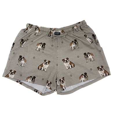 Raining Cats and Dogs | English Bulldog Women's Lounge Shorts