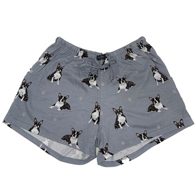 Raining Cats and Dogs | Boston Terrier Women's Lounge Shorts