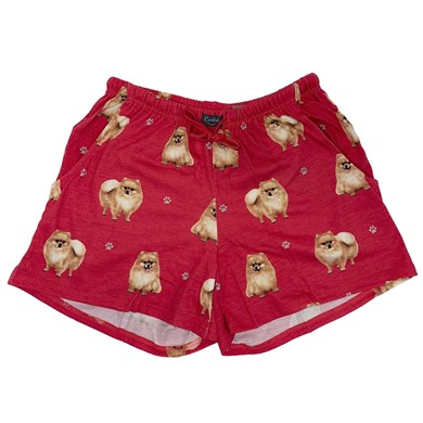 Raining Cats and Dogs |Pomeranian Women's Lounge Shorts