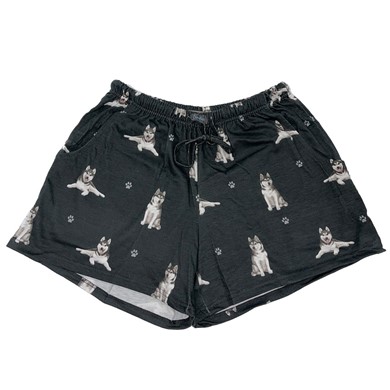 Raining Cats and Dogs | Siberian Husky Women's Lounge Shorts