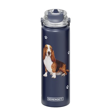 Raining Cats and Dogs | Basset Hound Insulated Water Bottle by Serengeti